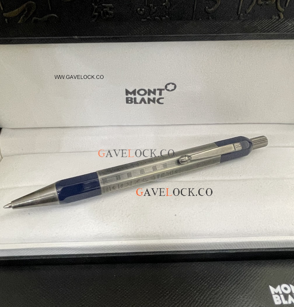 AAA Grade Montblanc Egyptomania Ballpoint Pen Blue & Gray